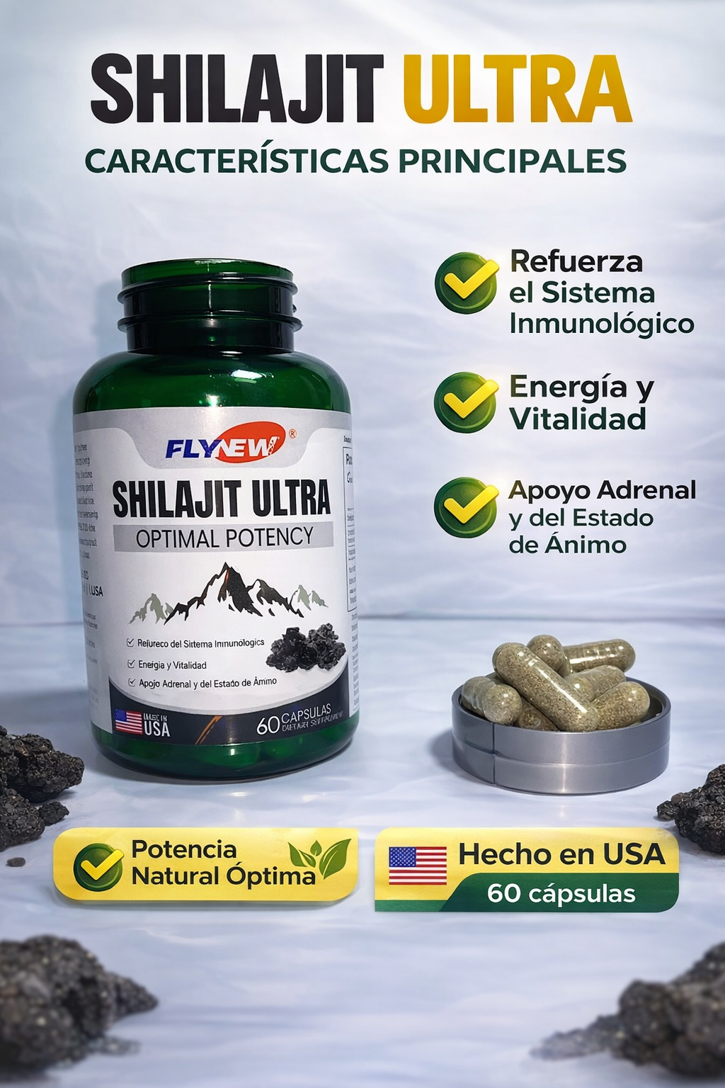 SHILAJIT ULTRA  X 60 CAP EN CAJA SEGURID