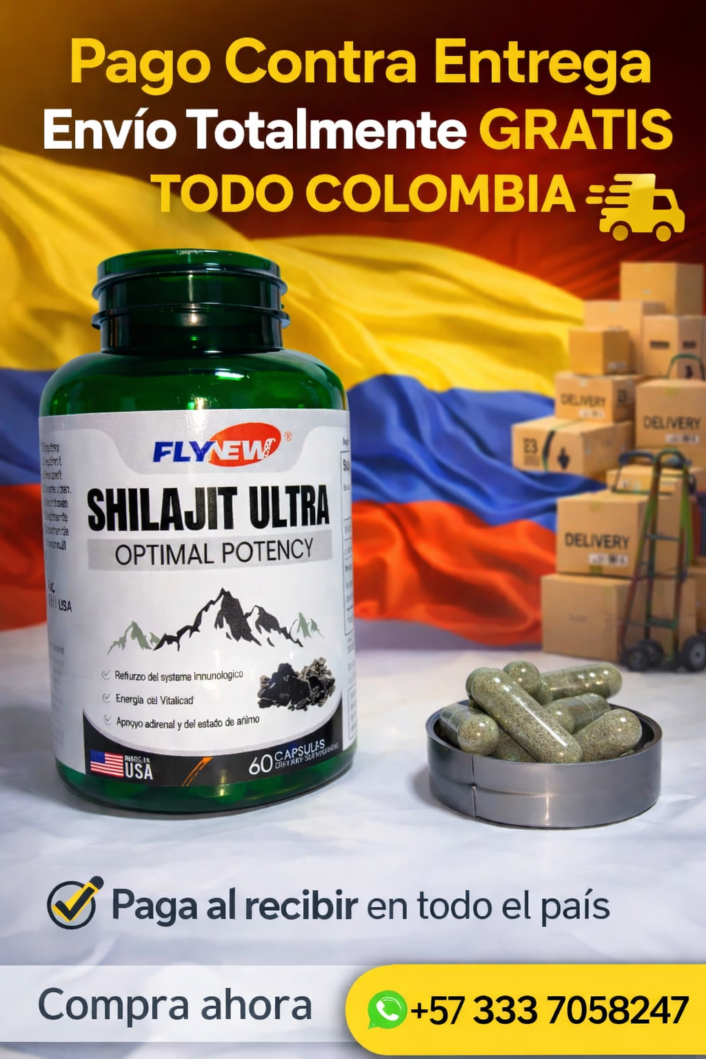 SHILAJIT ULTRA  X 60 CAP EN CAJA SEGURID